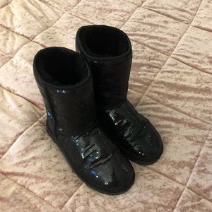 Black sequin Uggs